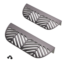 LEAF Edge Pull Nábytková rukojeť 64 mm (celková délka 118 mm) - perlově matný stříbrný