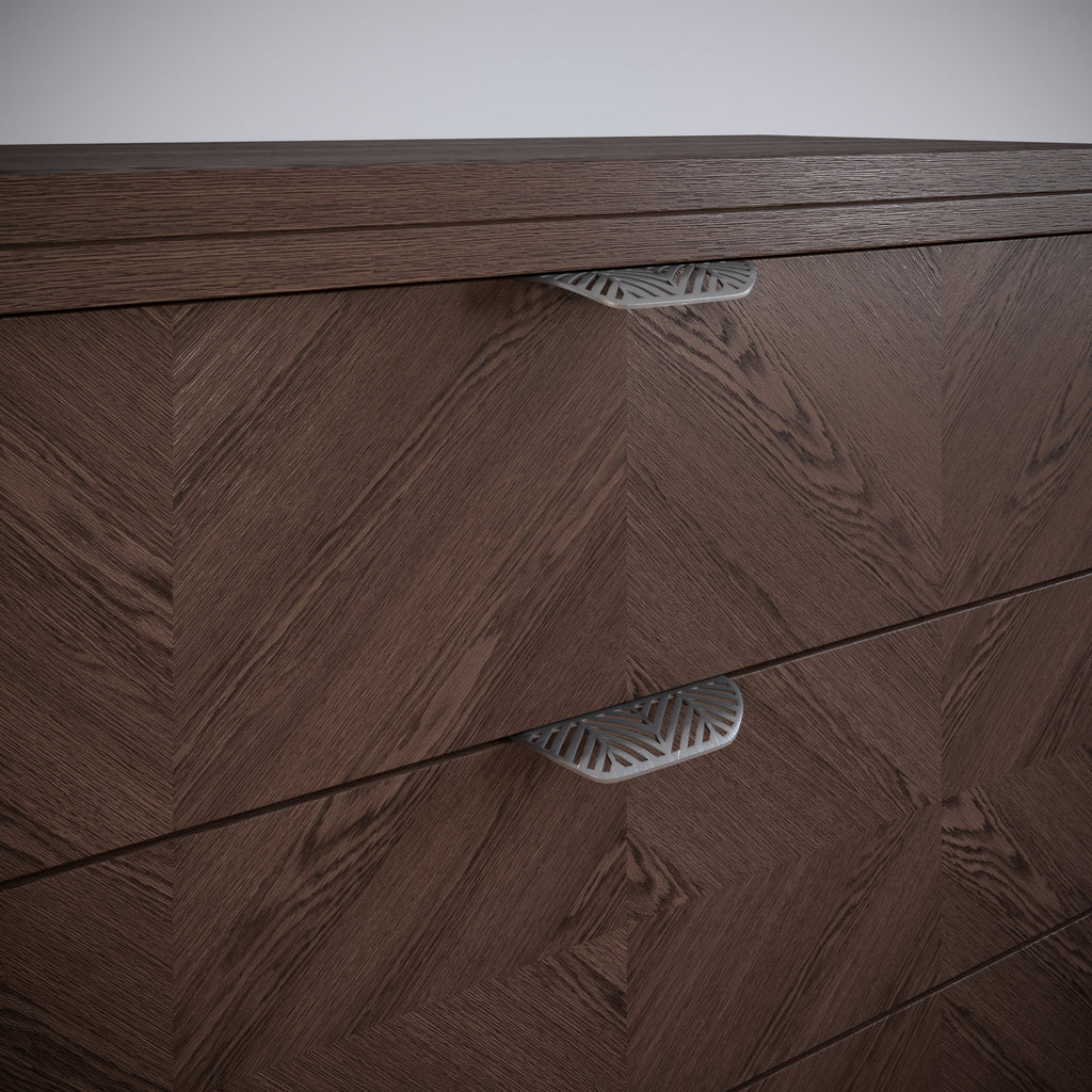 LEAF Edge Pull Nábytková rukojeť 64 mm (celková délka 118 mm) - perlově matný stříbrný