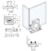 Zámek pro jednoduché skleněné dveře