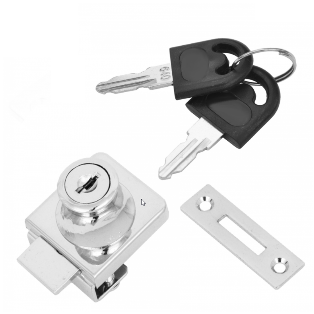 Zámek pro jednoduché skleněné dveře