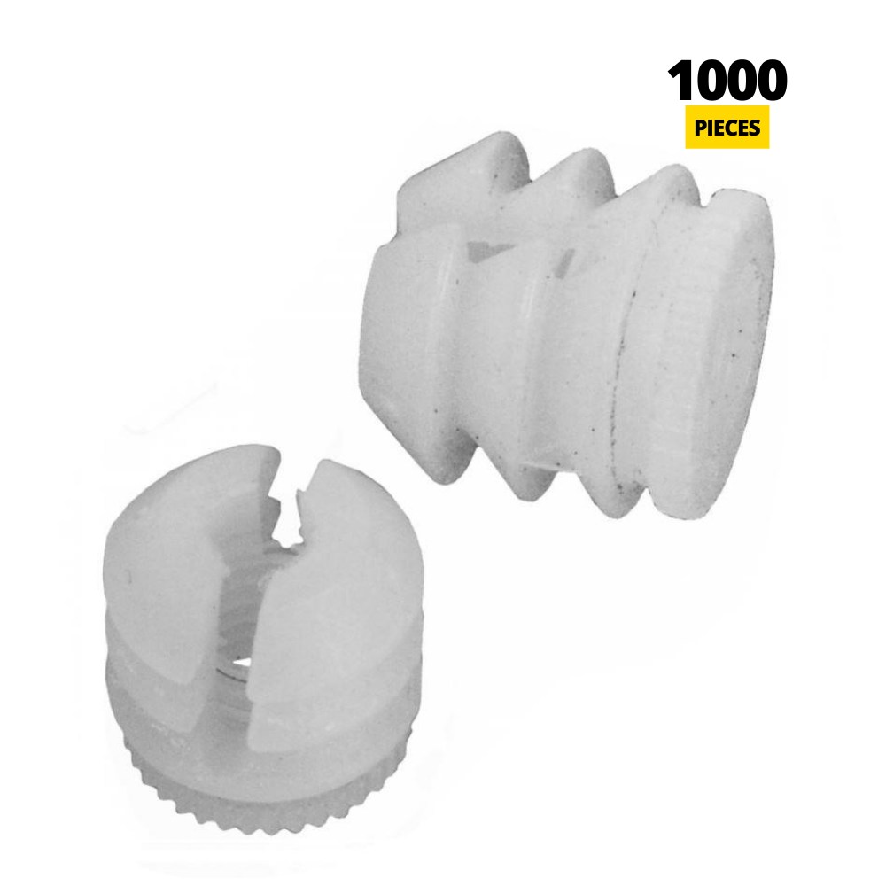 M8 závitový vložek - bílá 1000 ks