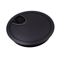 Kovový kabelový průchod 80 mm - černý