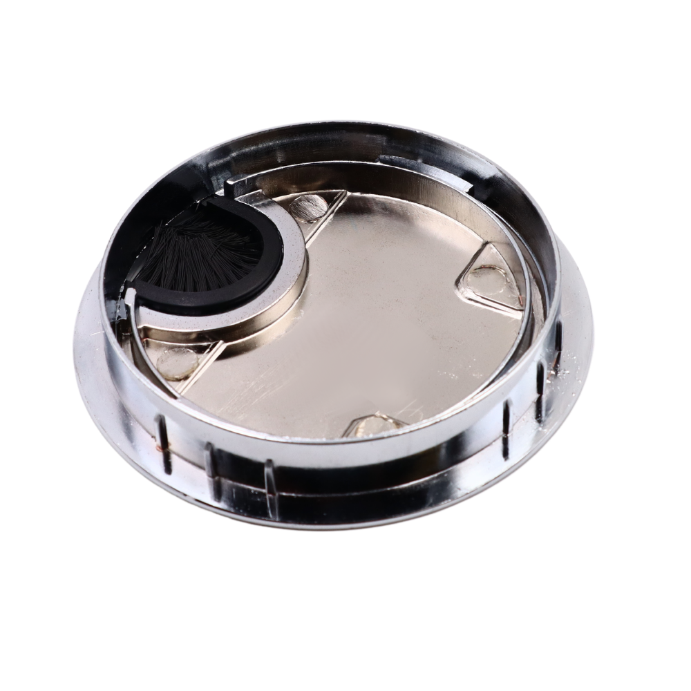 Kovový kabelový průchod 80 mm - chrom