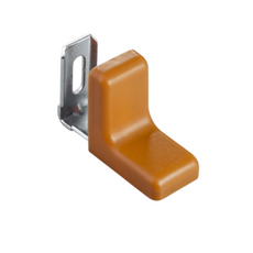 Kovový nábytkový úhel s plastovým krytem - olše