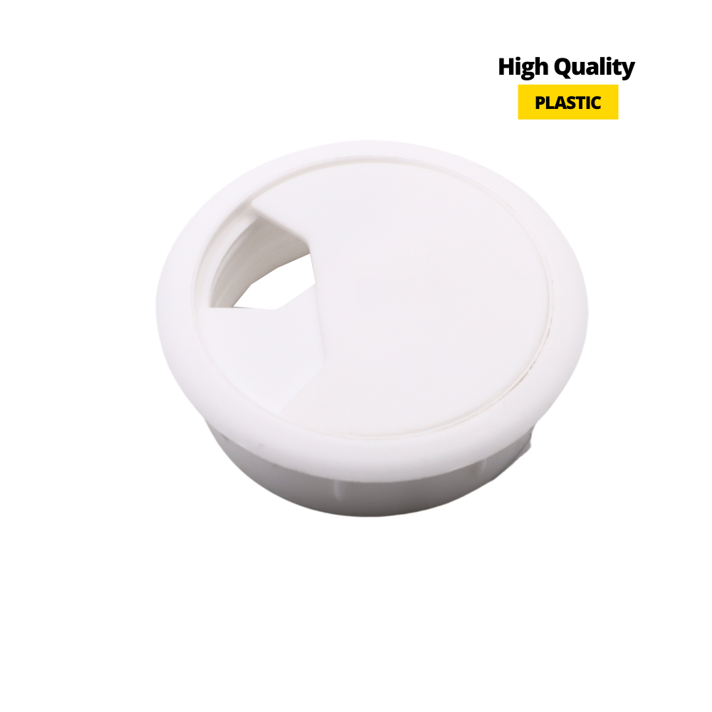 Plastový kabelový průchod Ø60mm, bílý