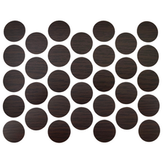 Samolepící krytky na šrouby - Venge 18mm