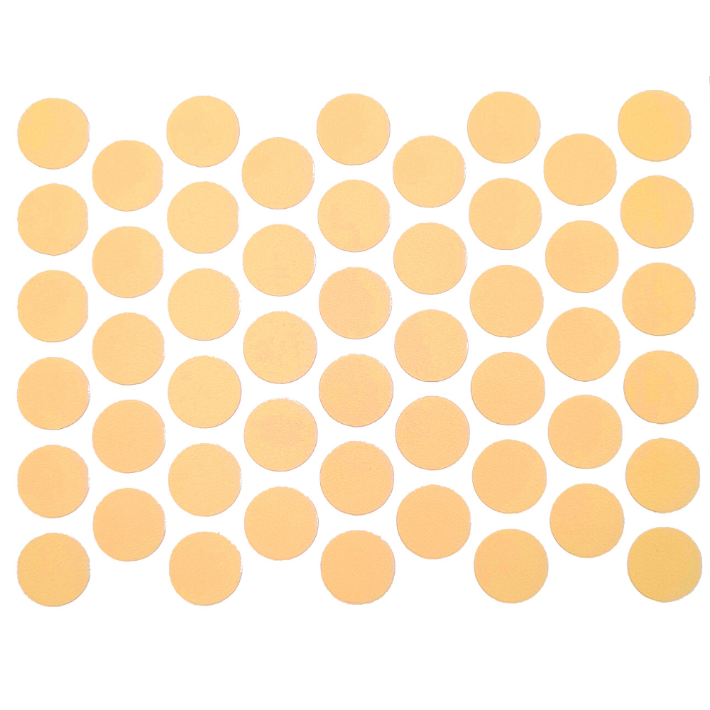 Samolepící krytky na šrouby - žluté 14 mm