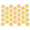Samolepící krytky na šrouby - žluté 18 mm