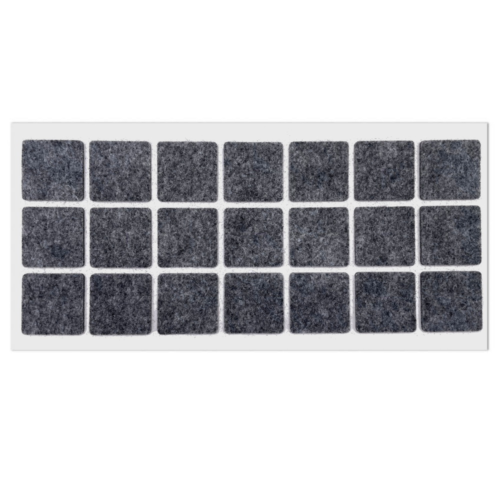 Samolepící filcová podložka 30x30mm šedá – Furnica