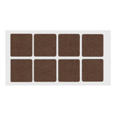 Samolepící filcová podložka 50x50mm hnědá
