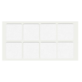 Samolepící filcová podložka 50x50mm bílá