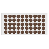 Samolepící filcová podložka Ø18mm hnědá