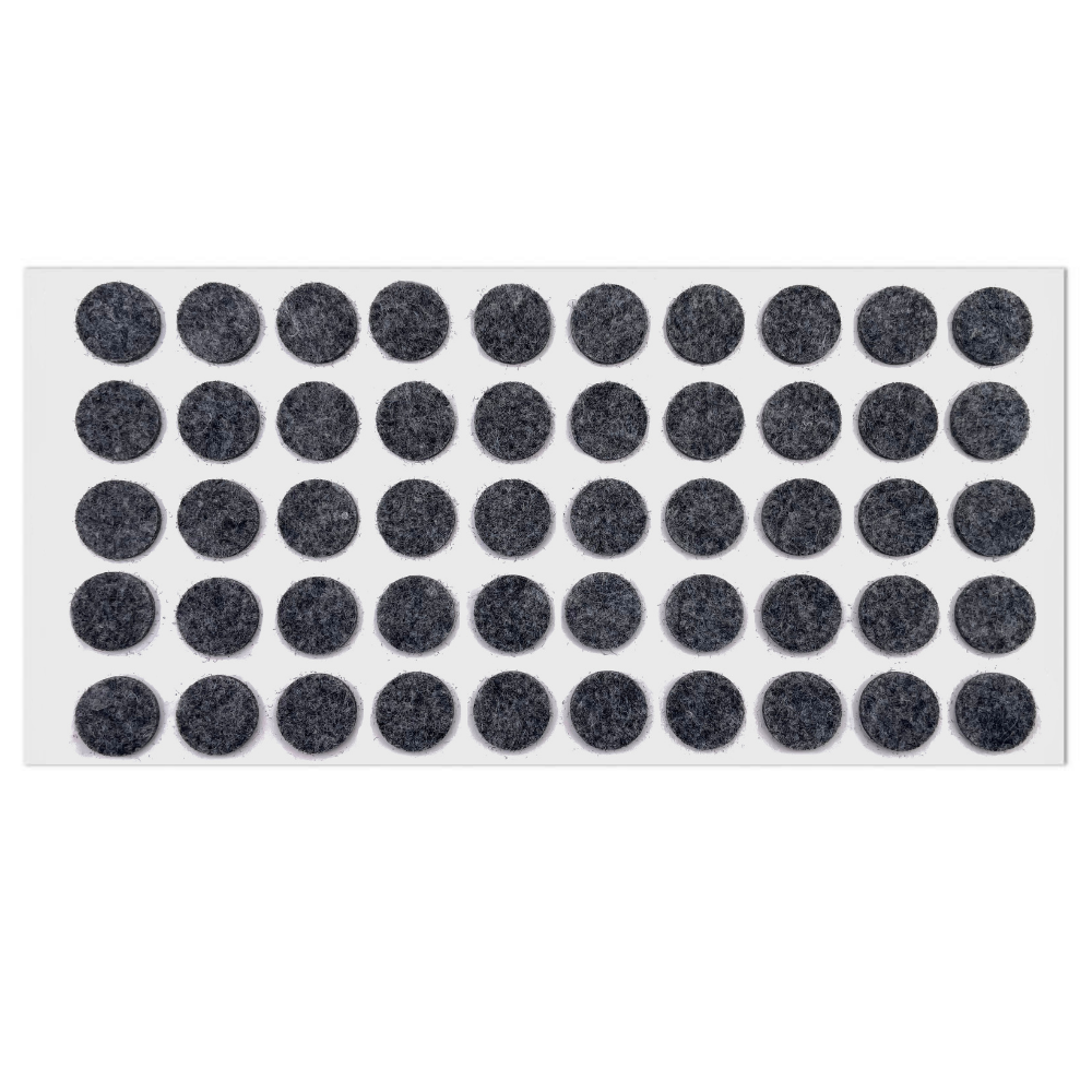 Samolepící filcová podložka Ø18mm šedá