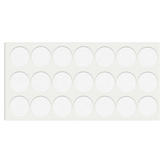 Samolepící podložka z filcu Ø30mm bílá