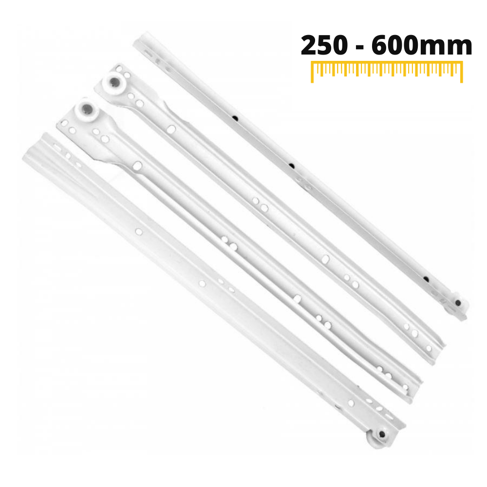 Sada bílých posuvných rolet POM