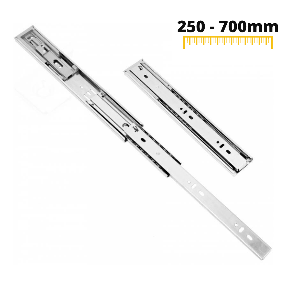 Sada měkkého zavírání kuličkových výsuvů (levý a pravý), H45