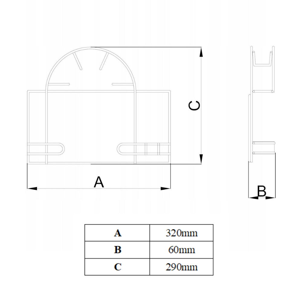 Držák na vysavačovou hadici na zeď - Malý - Antracitový