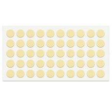 Nárazník na dveře skříně - samolepící - 10 mm - béžový - 50 kusů