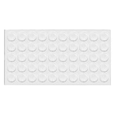 Bumper na dveře skříně - samolepící silikon 10x2mm - 50 kusů