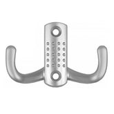 Dvojitý háček na závěsy - hliník WP04