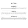 Výsuvné lišty s kuličkovými ložisky 374 mm - H17 (pravá a levá strana)