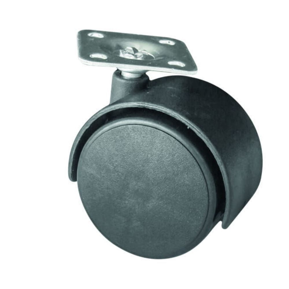 Nábytek plastové otočné kolo s montážní deskou Ø50mm