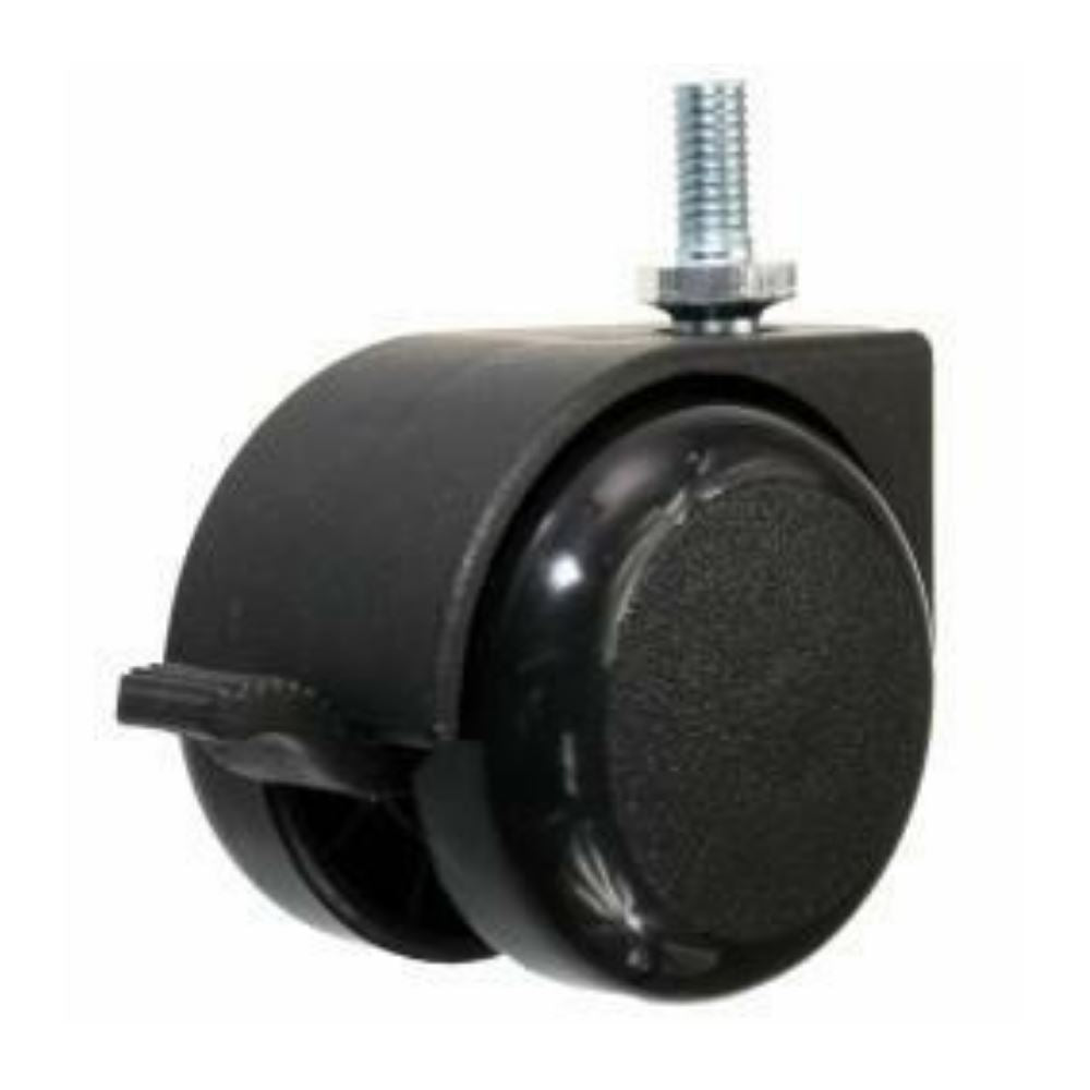 Nábytek plastové otočné kolo s roscí a brzdou Ø50mm