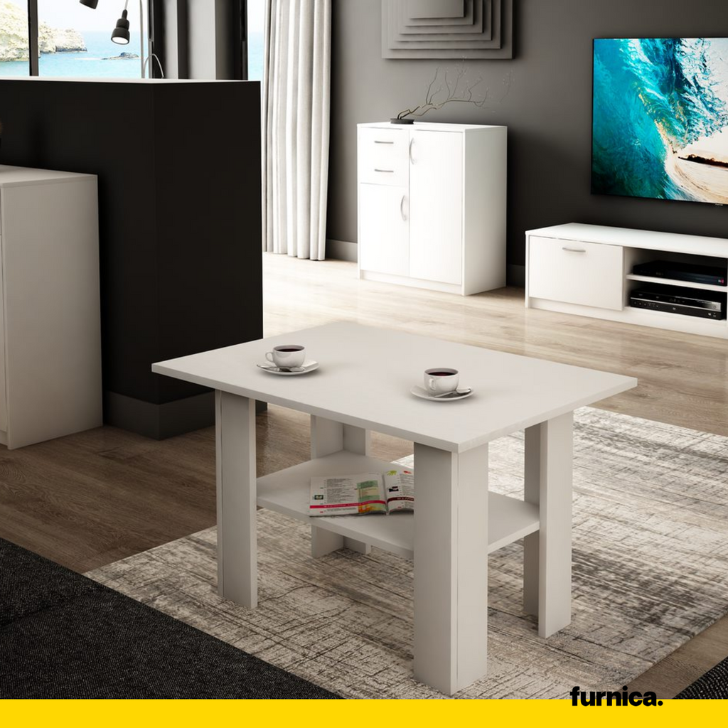 DYLAN - Konferenční stolek - Sonoma dub / Bílý matný H55cm Š87cm D60cm