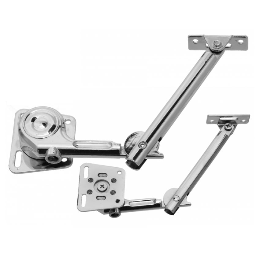 Hydraulický podpěrný mechanismus dveří PH01 (levý + pravý), chrom – Furnica