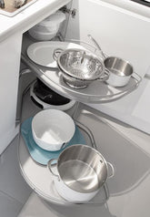 Le Mans II Arena Classic Silver 600 Levý bílý rohový modul