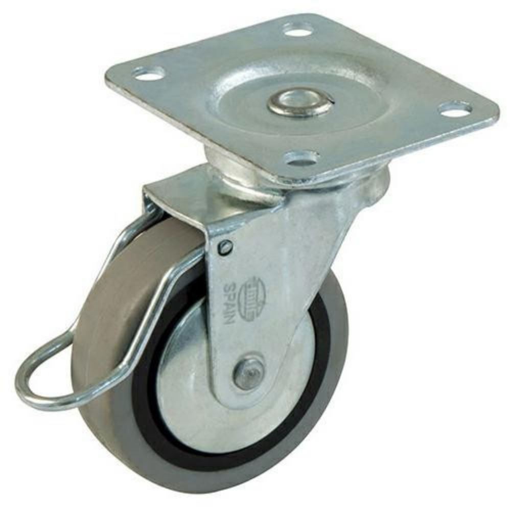 Gumové kolečko s brzdou Ø60mm