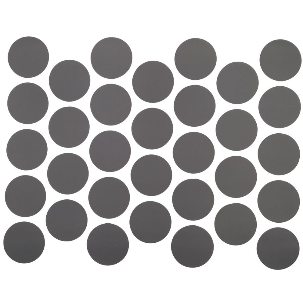 Samolepící krytky na šrouby - antracitové 18 mm