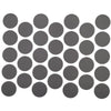 Samolepící krytky na šrouby - antracitové 18 mm