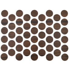 Samolepící krytky na šrouby - starožitná káva 14 mm