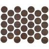 Samolepící krytky na šrouby - starožitná káva 18 mm