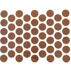 Samolepící krytky na šrouby - starožitný borovice 14 mm