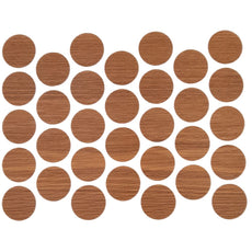 Samolepící krytky na šrouby - starožitný borovice 18 mm