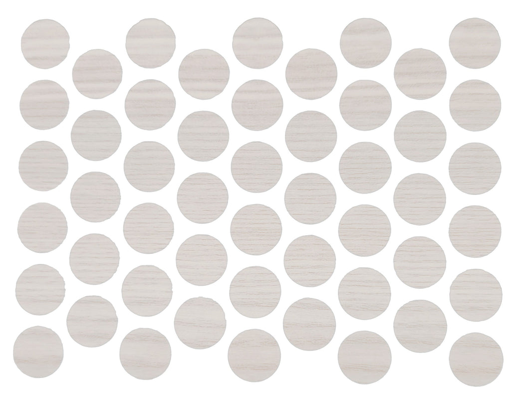 Samolepící krytky na šrouby - starobílá barva, průměr 14 mm.