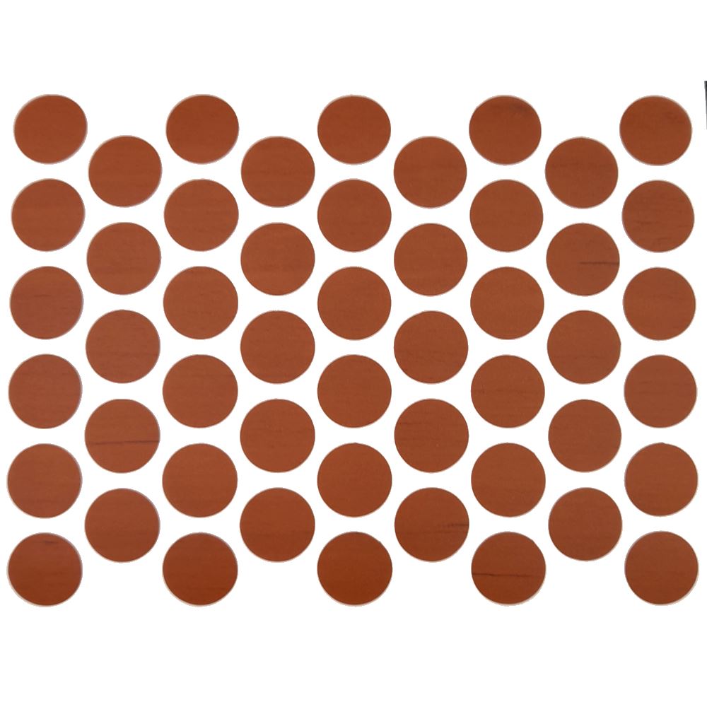 Samolepící krytky na šrouby - bříza 14 mm