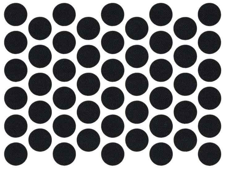 Samolepící krytky na šrouby - černé 14mm