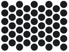 Samolepící krytky na šrouby - černé 14mm