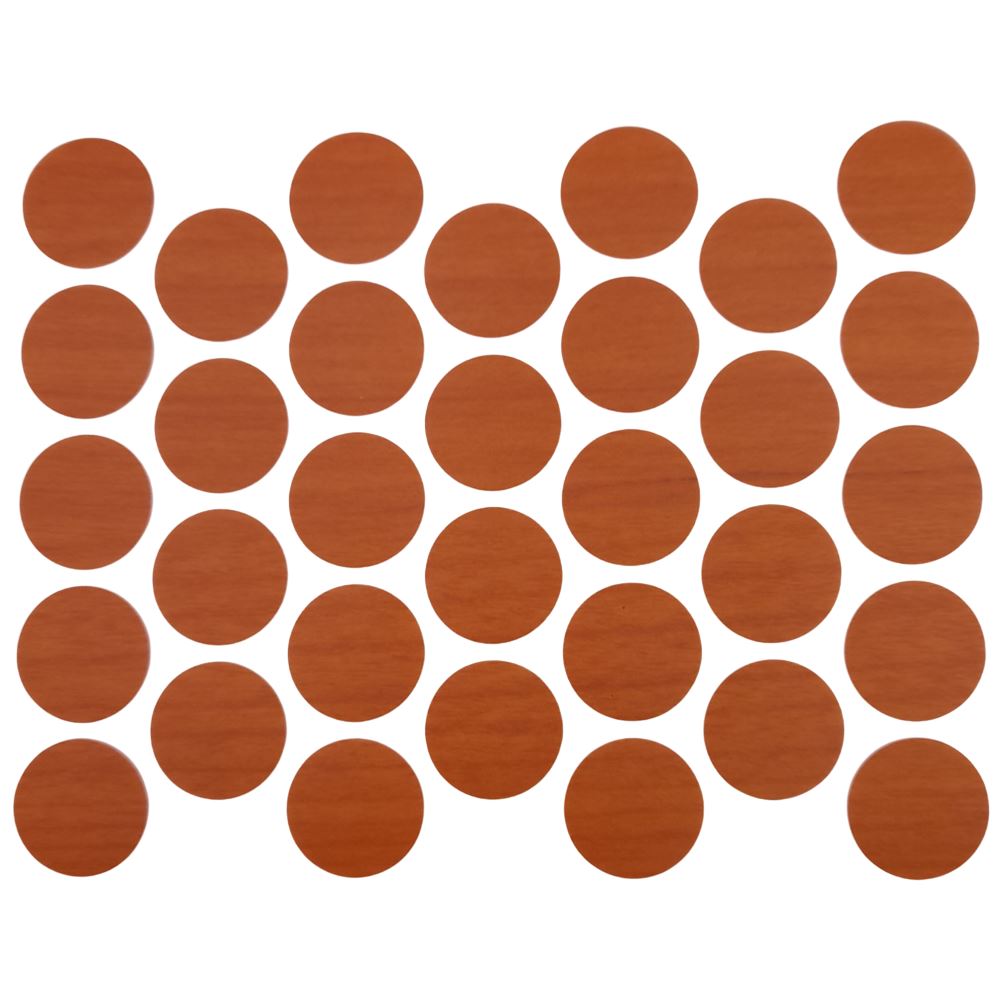 Samolepící krytky na šrouby - Cherry 18mm