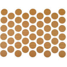 Samolepící krytky na šrouby - tmavý borovice 14 mm