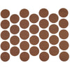 Samolepící krytky na šrouby - tmavý ořech 18 mm
