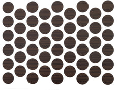Samolepící krytky na šrouby - tmavý zebrano 14 mm