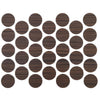 Samolepící krytky na šrouby - tmavý zebrano 18 mm