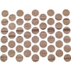 Samolepící krytky na šrouby - světle antické 14 mm