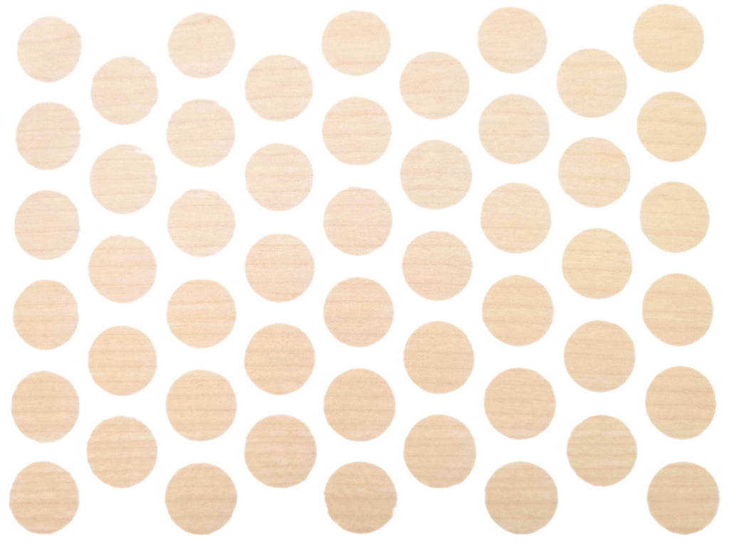 Samolepící krytky na šrouby - světlý javor 14 mm