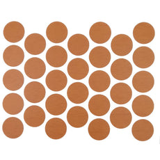 Samolepící krytky na šrouby - světlý ořech 18 mm