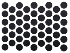 Samolepící krytky na šrouby - matně černé 14 mm